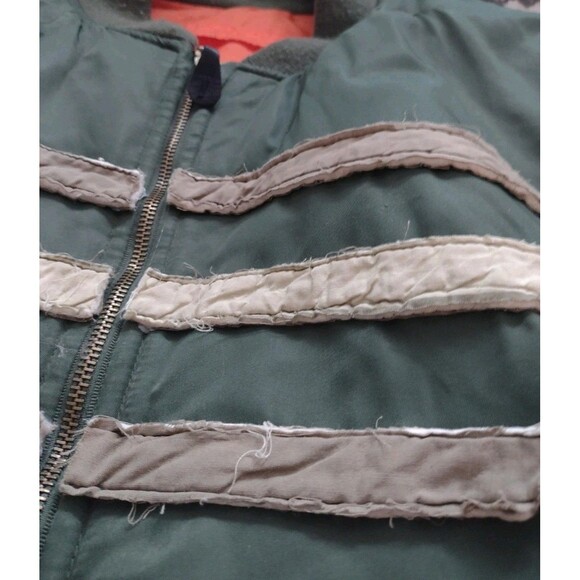 Custom One Off Vintage MA-1 Bomber Flight Jacket ACES AIRFIELD Sz xl Reversible - Picture 5 of 16